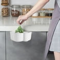 thumbnail image 1 of Storage Bin with Handles – White Plastic Pantry Organizer Basket | Open Top Multi-Purpose Storage Container for Kitchen, Closet, Bathroom, Fridge – 9 x 7 x 3.5 in, 1 of 7