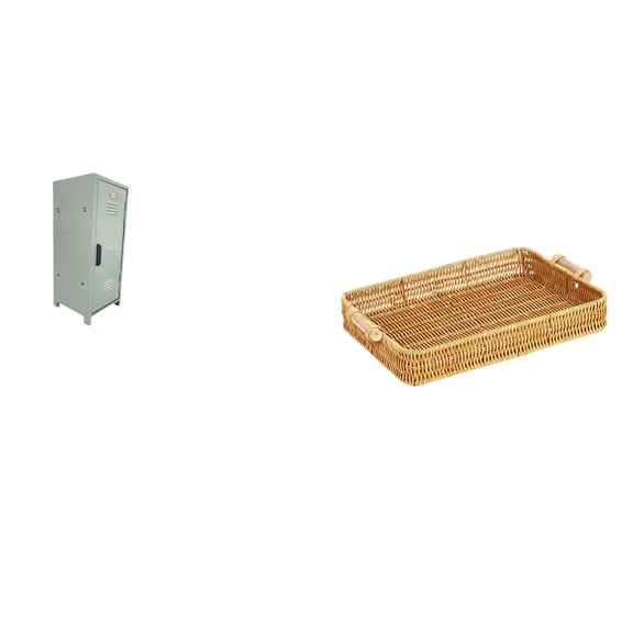 Storage Bin Mini Locker Cabinet Metal Organizer Secure Lockable Design for Home Apartment Desktop Use