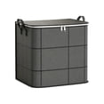 thumbnail image 1 of Storage Bin Organizer, Fabric Storage Bin with Lid, 110L High Capacity Clothes Storage Organizer, Collapsible Closet Storage Organizer for Blankets Bedding and Household Items, 1 of 3