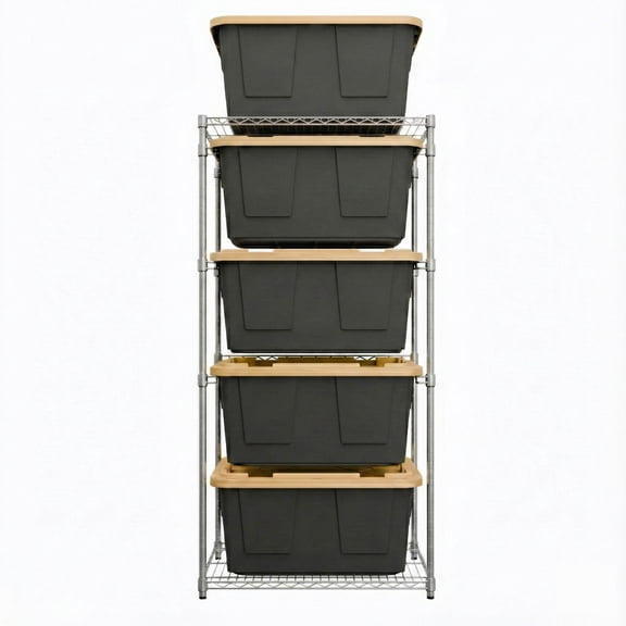 Storage Bin Rack (Side-Load - Silver)