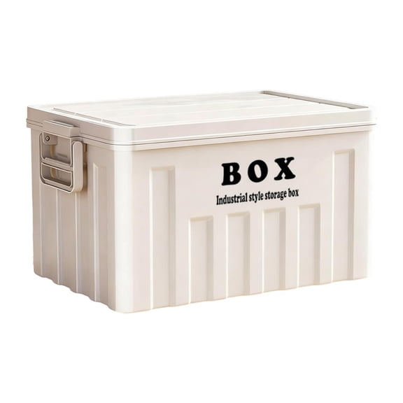 Storage Bin Storage Box Organizer with Stackable Plastic Design for Car Trunk Home Dorm and Travel Use