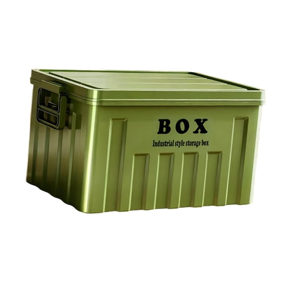 Storage Bin Utility Crate Organizer Spacious Plastic Material for Clothes Toys Shoes Car Trunk and Home Use