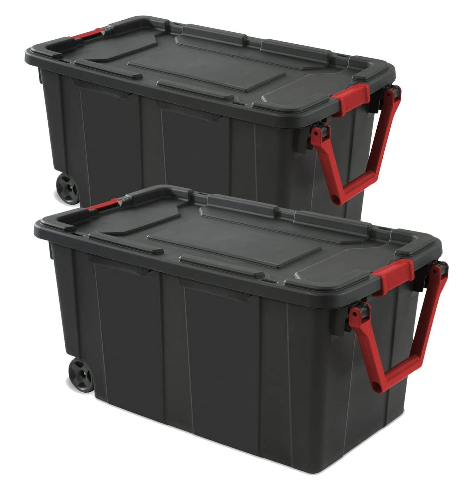 Storage Bins 40 Gallon HeavyDuty Plastic Storage Bins, 2 Pack