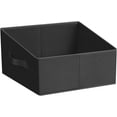 thumbnail image 1 of Storage Bins Cube Storage Organizer - 1 Pack Fabric Trapezoid Storage Cubes for Bins and Baskets for Shelves Collapsible Non-Separating Trapezoidal Flared Cube Organizer, Black, 1 of 10