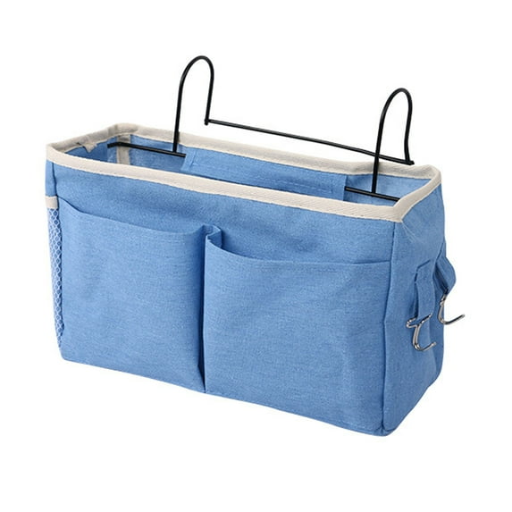 Storage Bins, Dorm Organizers and Storage - Loetky 2Pc Bed Organizer Hanging with Metal Hooks Bedside Storage Bag Dorm Rooms, 1X Storage Bag*2