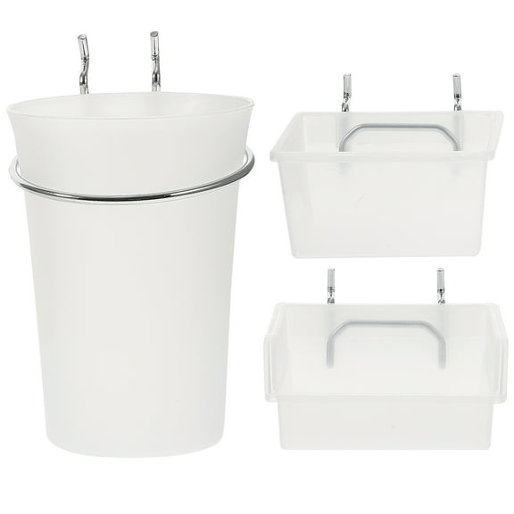 Storage Bins Hook Wall Mounted Basket White Peg Board Workshop Organizer Garage Organization Plastic