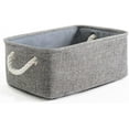 thumbnail image 1 of Storage Bins for Shelves - 11.8x7.9x5.2 inch Grey Small Storage Baskets for Organizing, Fabric Storage Cubes Closet Organizer for Home Nursery Gift Decorative (Gray), 1 of 9