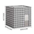thumbnail image 1 of Storage Bins, Stackable Storage Baskets for Linen Closet Shelves, Decorative Storage Boxes, Clothes Storage for Organizing,12X12X12 in （Gray）, 1 of 5