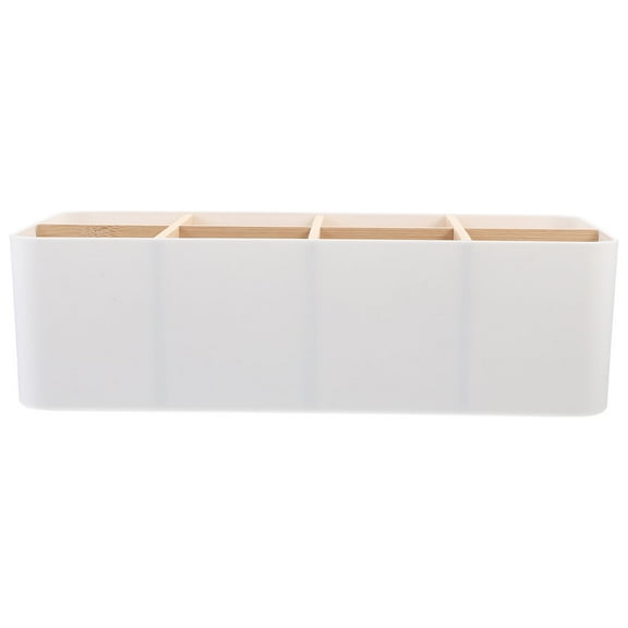 Storage Bins Sundries Holder Bamboo Storage Shelve Desktop Organizing Holder Storage Case Distant Controller Boxes