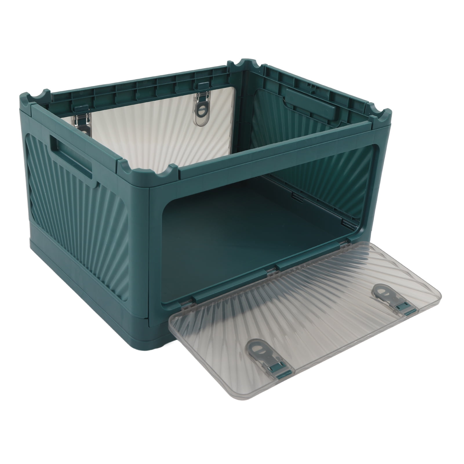 Storage Bins With Lids, 3 Doors Stackable Storage Bins Storage Bins