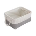 thumbnail image 1 of Storage Bins for Shelves 1 Pack Storage Basket for Closet Organizing Rectangular Collapsible Fabric Baskets for Clothes, Books, Gifts M (Gray), 1 of 6