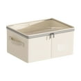 thumbnail image 1 of Storage Bins with Lids – Foldable Fabric Storage Boxes with Zippered Clear Window, Closet Organizers for Clothes Blanket, 1 of 6