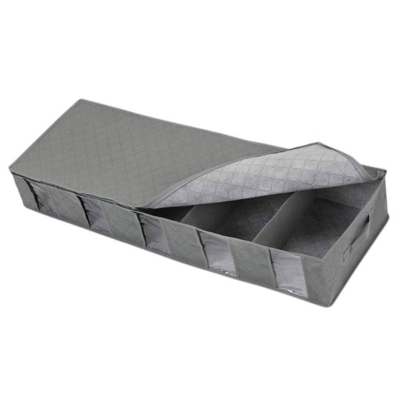 Storage Bins with Lids Titanium Square Black 1Pack