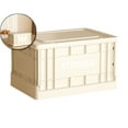 thumbnail image 1 of Storage Bins with Lids, Totes for Storage Stackable Collapsible Storage Bins for Garage, Camping, Outdoor, and Organization(Beige), 1 of 6