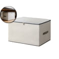 thumbnail image 1 of Storage Bins with Zipper, Cube Organizer Basket with Lid, Collapsible Stackable Closet Boxes, for Home and Bedroom, 19.6x15.7x11.8 Inch, 1 of 6