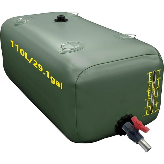 Storage Bladder with Level Indicator, Large Capacity Foldable Container, Portable Tank Bag for RVs, Fire Prevention, Irrigation