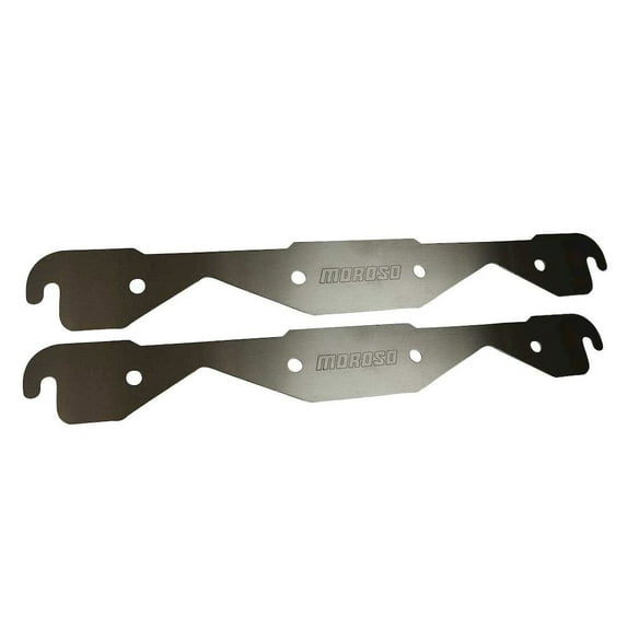 Moroso Storage Block Off Exh. Plates SBC 23-Deg Heads
