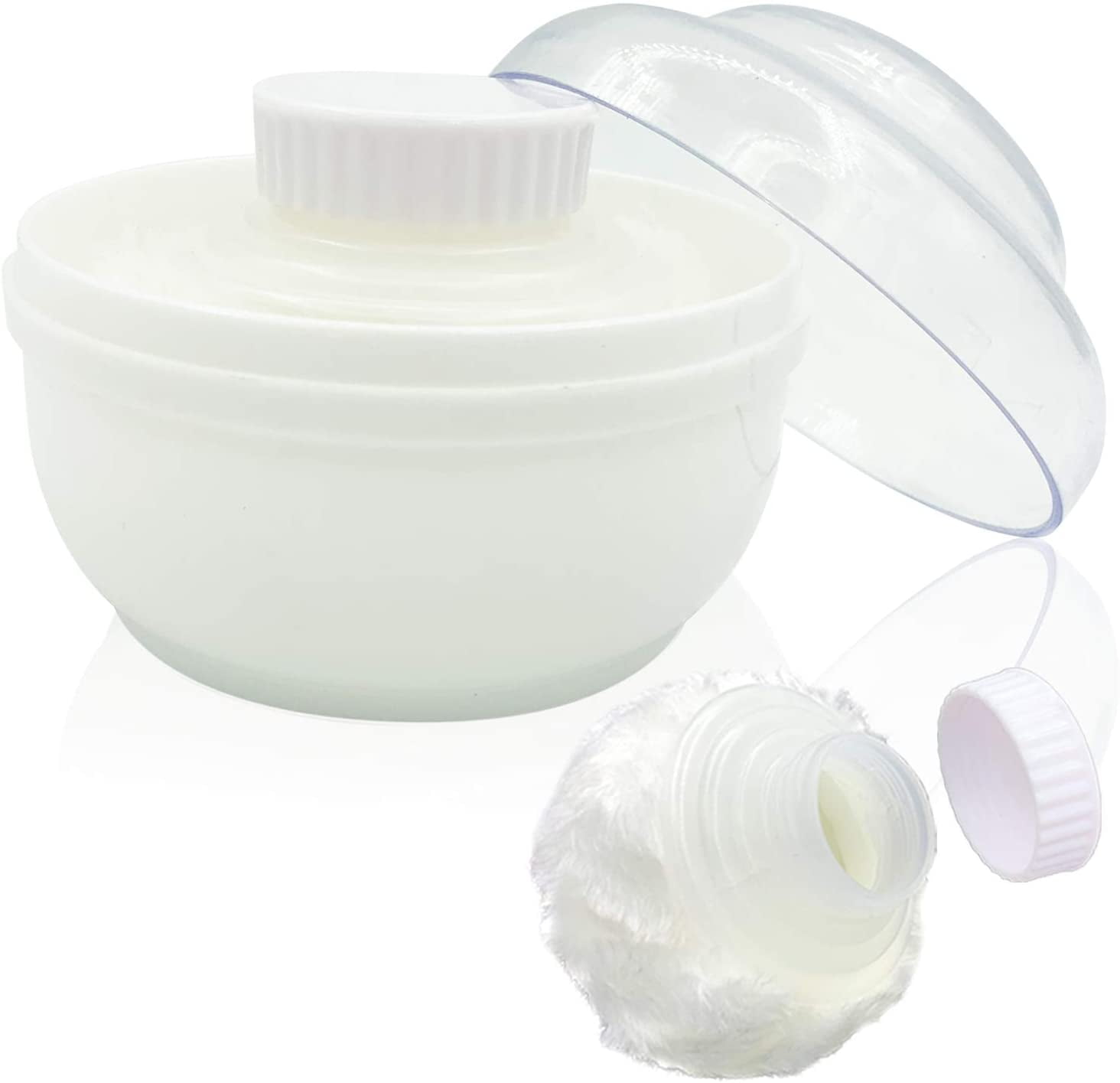 Storage Body Powder Container, Large 3.5" Fluffy Body Afterbath Powder