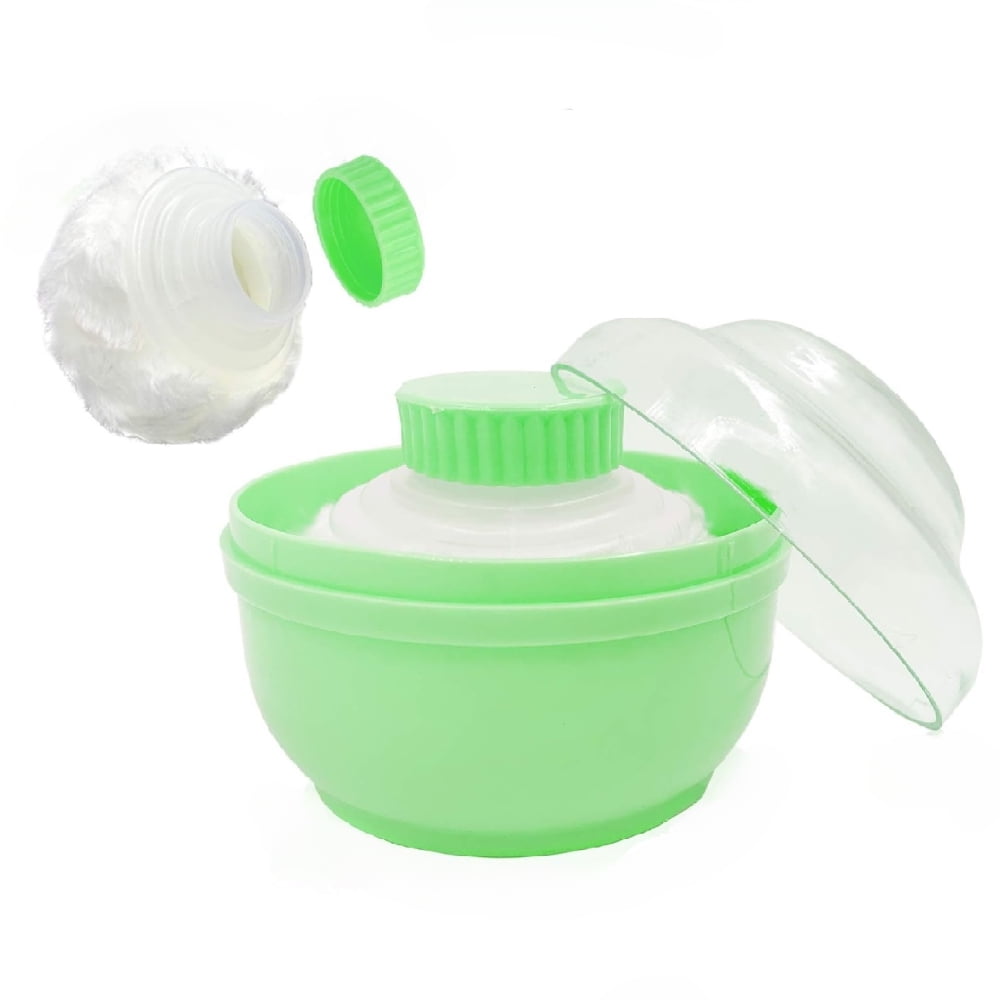 Storage Body Powder Container with Hand Holder Talcum Powder Puff Box ...