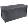 thumbnail image 1 of Storage Box - 113-Gallon Container for Patio Storage - Durable and Fade-Resistant Resin Deck Box - Outdoor Furniture by Pure Garden (Gray), 1 of 25