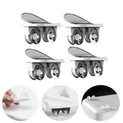 Storage Box Adhesive Wheels Bed Bottom Rack Roller Storage Box Storage Box Caster Bottom Pulley One-Way Wheel Small Caster 4 Sets 16 Pieces White, Kitchen Essentials Clearance Sale