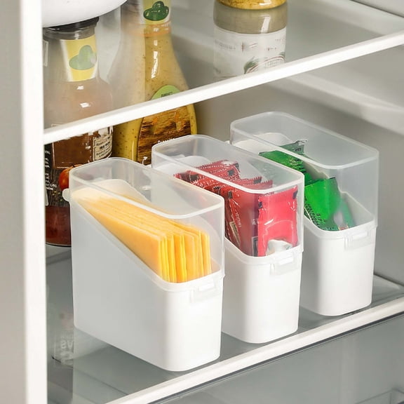 Storage Box Airtight Food Storage Container - Small Multipurpose Snack Bin for Pantry Organization, Chips, Coffee, Tea Bags, Dry Food, Space-Saving Sealed Kitchen Box