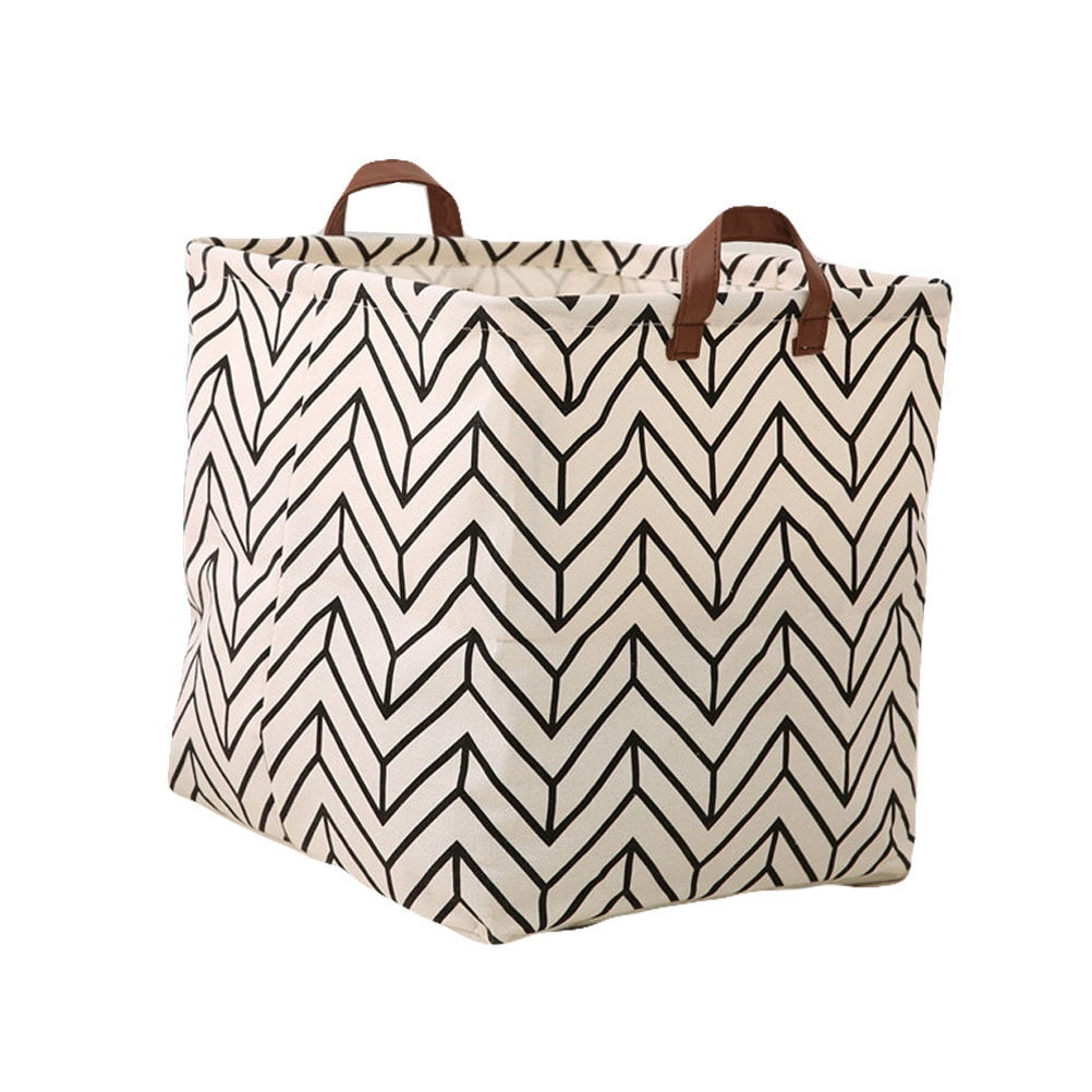 Storage Box Canvas Laundry Clothes Toy Basket Folding Storage Bin