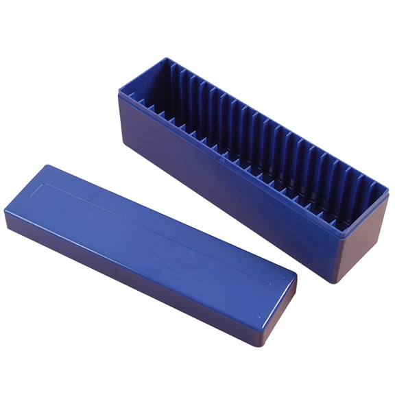 Storage Box Case for 20 Certified PCGS NGC Slabs Coin Organized Holders, blue