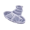 thumbnail image 1 of Storage Box Clear Witch Hat Shaped 6 X 6 Inch Compartmentalized Plastic Treat Container for Halloween Party Favors and Snack Organization, 1 of 7