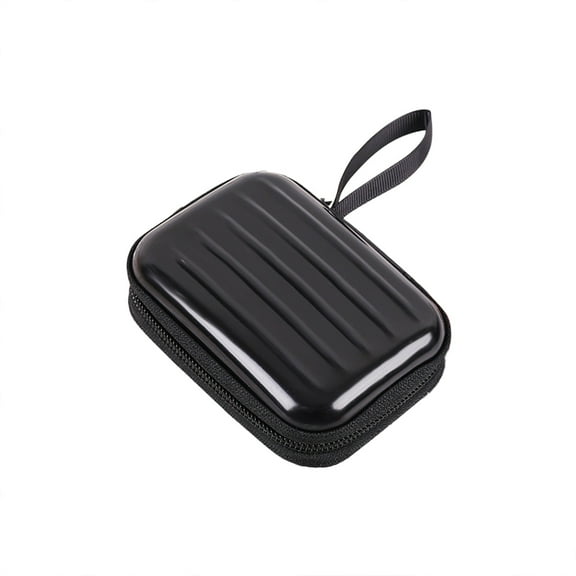 Tin Storage Box Cozival Creative Rectangular Tinplate Storage Box with Zipper - Compact Candy & Jewelry Organizer, Vintage Style, Portable for Travel, Zipper Metal Box, Black