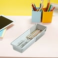 thumbnail image 1 of TACILIP Storage Box, Expandable Drawer Organiser, 3 Sizes Of Desktop Drawer Organisers For Cosmetics, Jewellery And Cutlery In The Bedroom, Dresser, Office And Kitchen (white), Storage and Organizer, 1 of 5