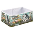 thumbnail image 1 of Storage Box Foldable Storable and Easy to Assemble 15.75x10.63x6.96 Inches Open Home Storage Bins Closet Storage Bins Husky and Bird, 1 of 8