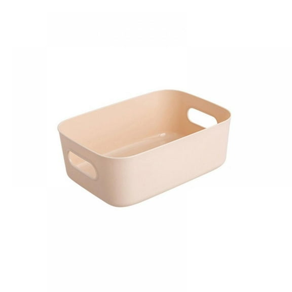 Storage Box with Handles PP Plastic Home Storage Cubes Bins Baskets Closet Clothes Toys Organizer Containers Desktop Storage Cosmetics Sundries Sorting Box,8x5.7x3inch (Small Size)