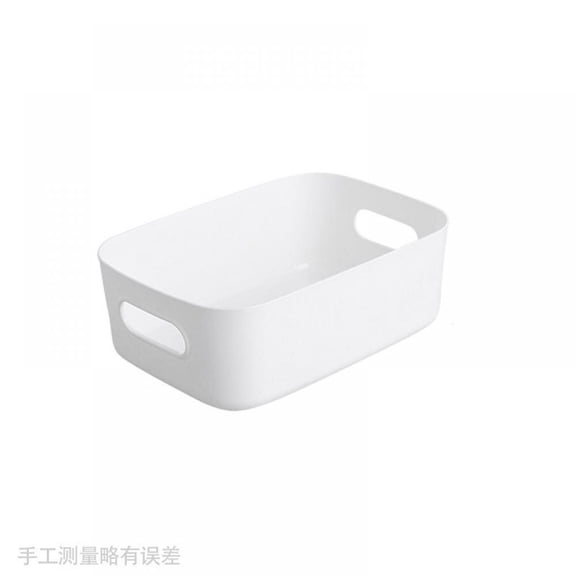 Storage Box with Handles PP Plastic Home Storage Cubes Bins Baskets Closet Clothes Toys Organizer Containers Desktop Storage Cosmetics Sundries Sorting Box,9.6x6.7x4inch (Medium Size)