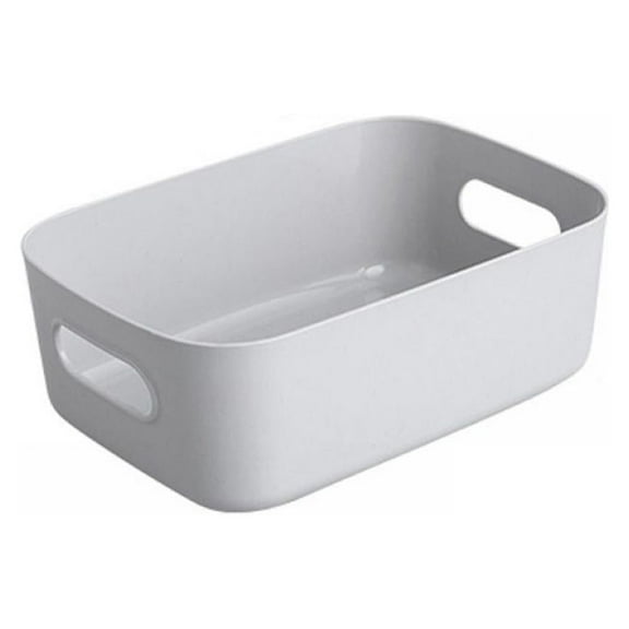 Storage Box with Handles PP Plastic Home Storage Cubes Bins Baskets Closet Clothes Toys Organizer Containers Desktop Storage Cosmetics Sundries Sorting Box,8x5.7x3inch (Small Size)
