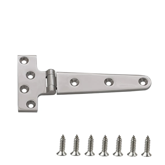 Pivot Door Section Storage Box Lid Hinge, T Shaped Design with 2.95 x 5.98 Inch Sections ...