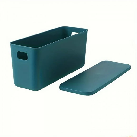 Storage Box Long Narrow High Desktop with Lid Cosmetics Storage Box Home Living Room Snack Miscellaneous Storage Box