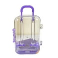 thumbnail image 1 of Storage Box Mini Transparent Easy Grip Non-slip Handle Space Saving Decorative Plastic Jewelry Candy Miniature Suitcase for Desktop, 1 of 8