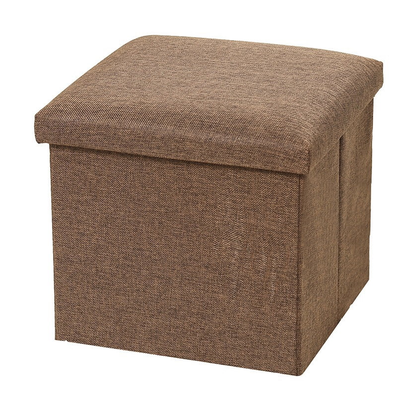 Large Footstool Ottoman - 24.8x15.75x18.5 Inches, High-Density Foam, Multi-Use Seating & Footrest