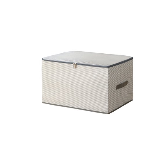 Storage Box Organizer Closet Organizer Clothing Storage Bedding Container Non-woven Underbed Storage Moisture Proof Box with Handle and Clear Window