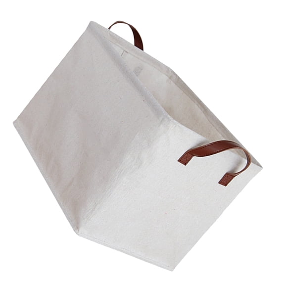 Fabric Storage Bin Organizer Toy Box Large Laundry Hamper Makeup Container Cute White