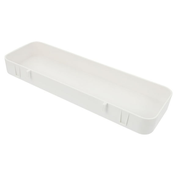 NIAIZEK Pegboard Bins Plastic Storage Box White 1Pcs 11.0*3.4*1.2in