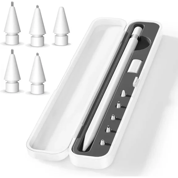 Storage Box Pencil Tips for Apple Pencil 1st Generation and Apple Pencil 2nd Generation,Pen Protective Carrying Case for Apple iPad Pencil - Holder Accessories Storage