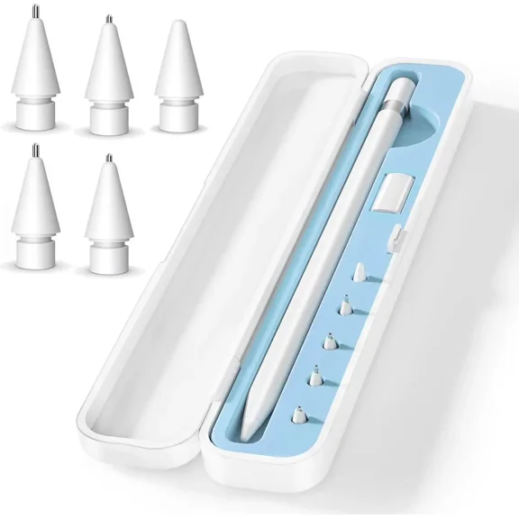 Storage Box Pencil Tips for Apple Pencil 1st Generation and Apple Pencil 2nd Generation,Pen Protective Carrying Case for Apple iPad Pencil - Holder Accessories Storage