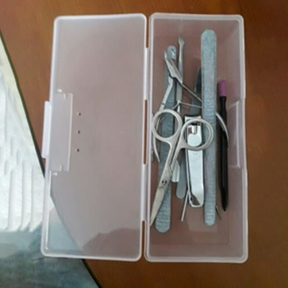 Storage Box Plastic Nail Storage Organizer Case for Cosmetic