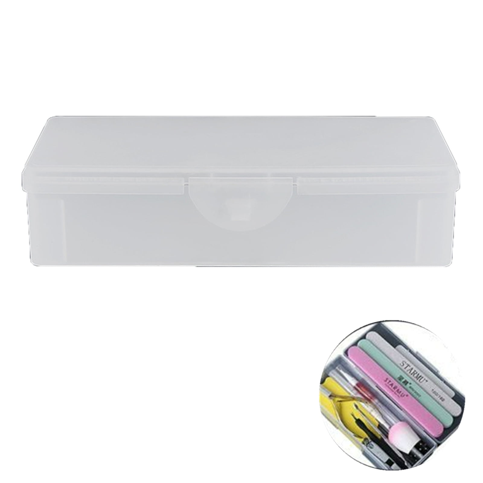 Storage Box Plastic Stationery Storage Box Portable Packaging Box Empty ...