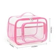 thumbnail image 1 of Storage Box, Portable Organizer, Transparent Multifunctional Folding Storage Bag for Travel Camping and Home, Durable Plastic Fabric with Widened Reinforced Handle, Odorless and Breathable Design, 1 of 3