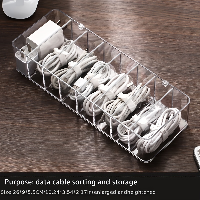 Storage Box Power Charging Cable Mobile Phone Charger Plug Finishing
