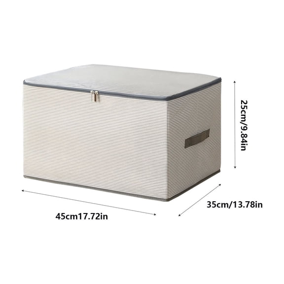 Storage Box Storage Box Organizer Closet Organizer Clothing Storage Bedding Container Non-Woven Underbed Storage Moisture Proof Box with Handle and Clear Window Closet Organizer