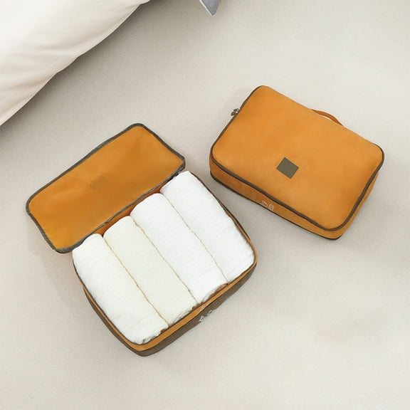 Storage Box Storage Containers Compression Toiletry Bag for Travel, 2-Layer Waterproof Storage, Space Saving Clothes Organizer, Portable Luggage Packing Cube for Business, Camping